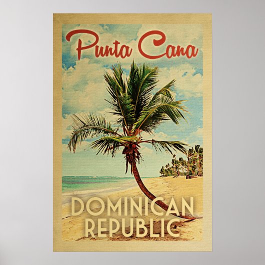 Punta Cana Poster  palmboom Poster (Voorkant)