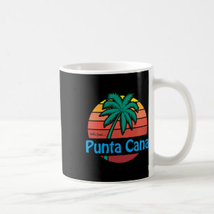 Punta Cana Retro Zomer Palmboom Strand Cadeau Here Koffiemok