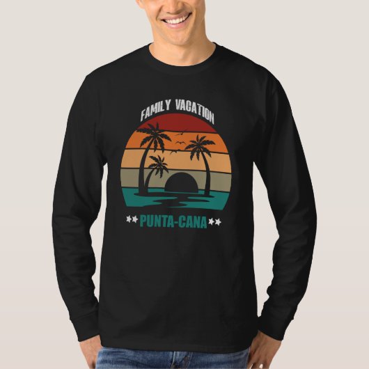 Punta Cana Summer Family Couple Matching Holiday T-shirt (Voorkant)