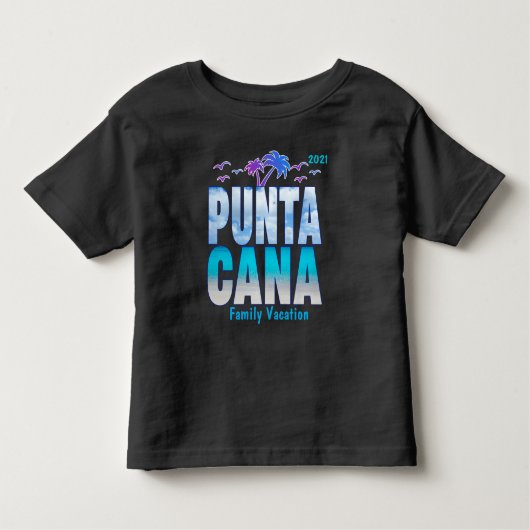 Punta Cana Summer Vacation Matching T-Shirt (Voorkant)