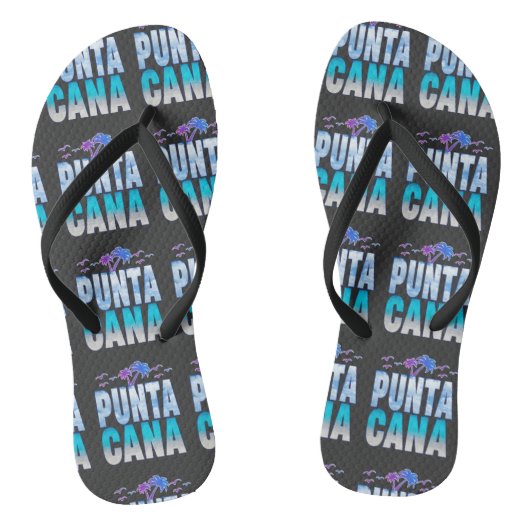 Punta Cana Summer Vacation Matching T-Shirt Teenslippers (Voetbed)