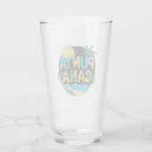 Punta Cana Sunset Kleurrijke Travel Art Embleem Glas (Achterkant)
