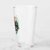 Punta Cana Sunset Kleurrijke Travel Art Embleem Glas (Links)
