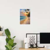 Punta Cana Travel Art Poster (Thuiskantoor)