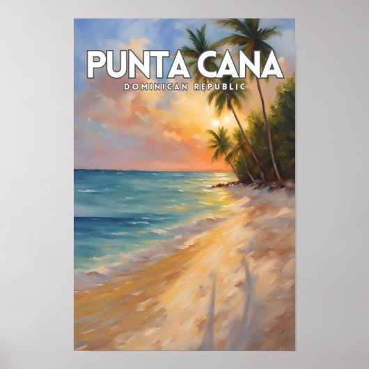 Punta Cana Travel Art Poster (Voorkant)