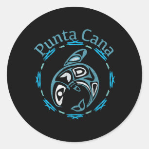 Punta Cana Tribal Vis Ronde Sticker