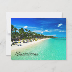 Punta Cana Tropical Sandy Beach Resort Uitzicht Briefkaart