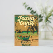 Punta Cana Tropical Wedding Save the Dates Briefkaart (Staand voorkant)