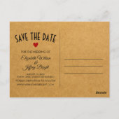Punta Cana Tropical Wedding Save the Dates Postcar Briefkaart (Achterkant)