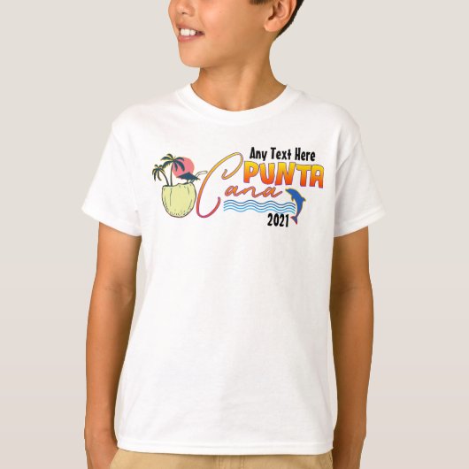 Punta Cana Vacation Beach Family Matching Custom T T-shirt (Voorkant)