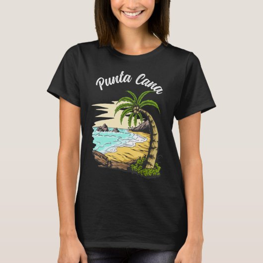 Punta Cana vacation, Punta Cana souvenirs Dominica T-shirt (Voorkant)