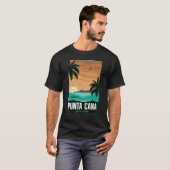 Punta Cana vacation, Punta Cana souvenirs Dominica T-shirt (Voorkant volledig)