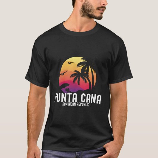 Punta Cana Vacation Punta Cana Souvenirs Dominican T-shirt (Voorkant)