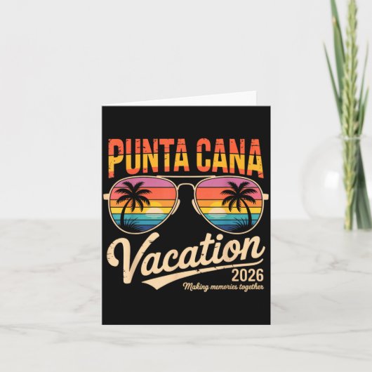 Punta Cana Vakantie 2026 Herinneringen Maken Zomer Kaart (Voorkant)