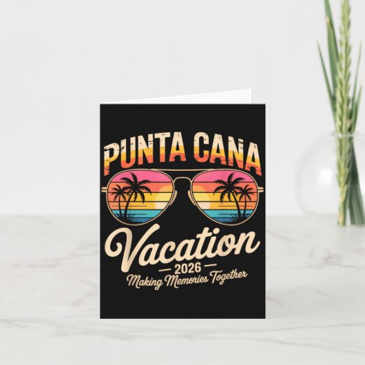 Punta Cana Vakantie 2026 Herinneringen Maken Zomer Kaart (Voorkant)