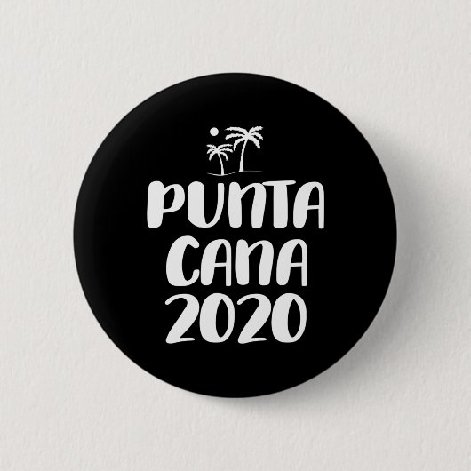 Punta Cana vakantietrip Ronde Button 5,7 Cm (Voorkant)