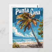 Punta Cana Vintage Briefkaart (Voorkant / Achterkant)