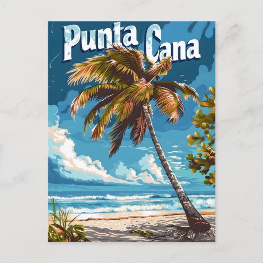 Punta Cana Vintage Briefkaart (Voorkant)