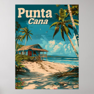 Punta Cana Vintage reizen Poster