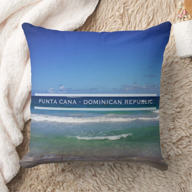 Punta Cana Zee, Dominicaanse Republiek Kussen (Deken)