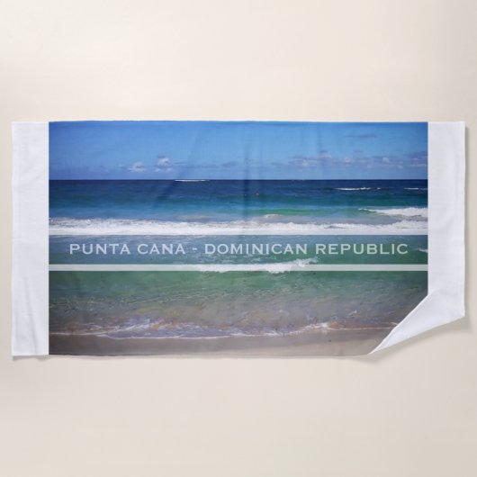 Punta Cana Zee, Dominicaanse Republiek Strandlaken (Voorkant)