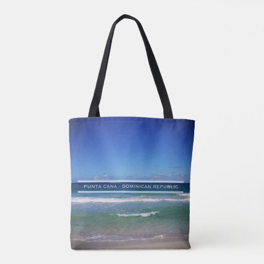 Punta Cana Zee, Dominicaanse Republiek Tote Bag (Achterkant)