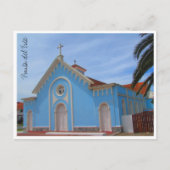 punta del este blue kerk briefkaart (Voorkant)