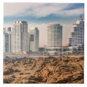 Punta del Este Cityscape, Uruguay Tegeltje (Voorkant)
