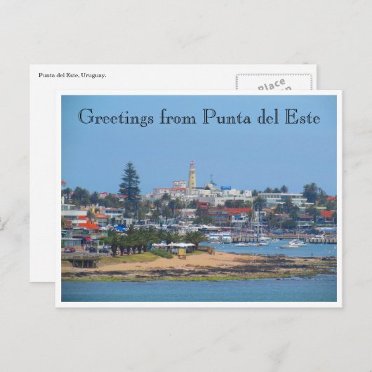 punta del este greetings briefkaart (Voorkant / Achterkant)