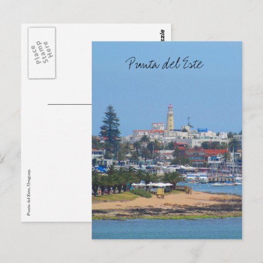 punta del este uruguay briefkaart (Voorkant / Achterkant)