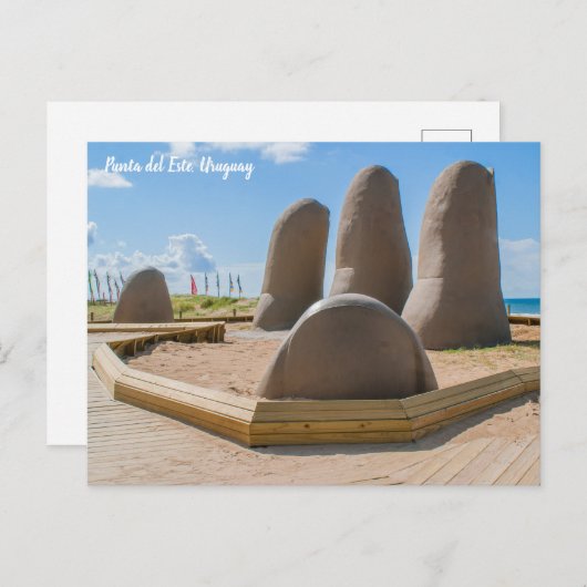 Punta del Este, Uruguay, La Mano Briefkaart (Voorkant / Achterkant)