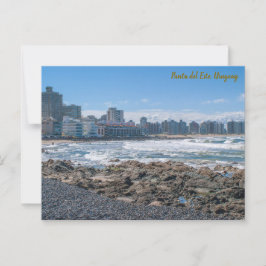 Punta del Este, Uruguay, Playa El Emir & City View Briefkaart