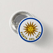 Punta del Este, Uruguay Ronde Button 3,2 Cm (Voorkant /achterkant)