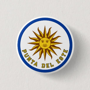 Punta del Este, Uruguay Ronde Button 3,2 Cm