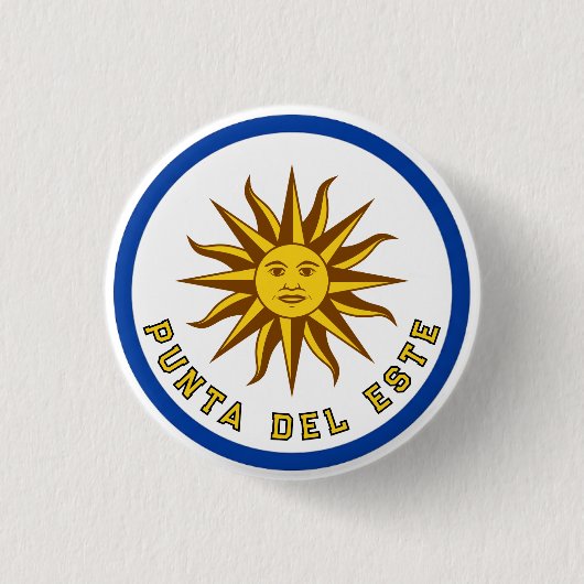Punta del Este, Uruguay Ronde Button 3,2 Cm (Voorkant)
