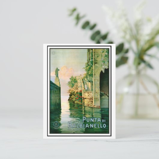 Punta di Balbianello en Como Lake Briefkaart (Staand voorkant)