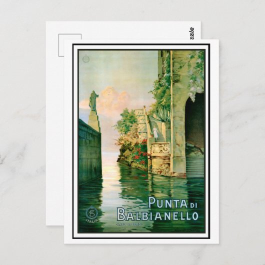 Punta di Balbianello en Como Lake Briefkaart (Voorkant / Achterkant)