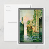 Punta Di Balbianello en het Comomeer Briefkaart (Voorkant / Achterkant)