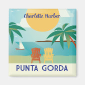 Punta Gorda, Charlotte Harbour Florida Illustratie Magneet (Voorkant)