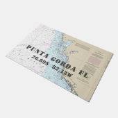 Punta Gorda FL breedtegraad Nautisch varen Deurmat (Schuin)
