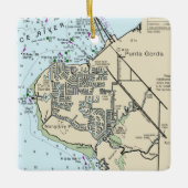 Punta Gorda FL Chart Keramisch Ornament (Voorkant)