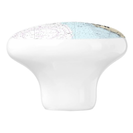 Punta Gorda Florida Authentic Nautical Chart Keramische Knop (Zijkant)