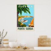 Punta Gorda Florida Charlotte County Reisposter Poster (Keuken)