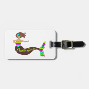 Punta Gorda, Florida Mermaid Custom Bagagelabel