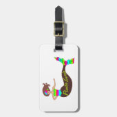 Punta Gorda, Florida Mermaid Custom Bagagelabel (Voorkant verticaal)