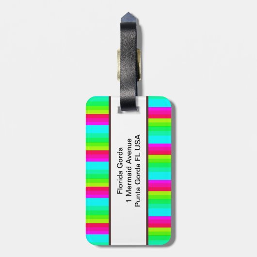 Punta Gorda, Florida Mermaid Custom Bagagelabel (Achterkant verticaal)