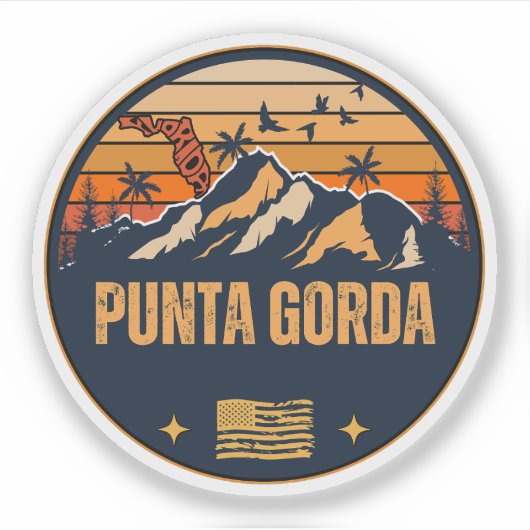 Punta Gorda, Florida Sticker (Voorkant)