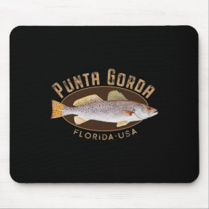Punta Gorda Florida Vissen Souvenir Muismat