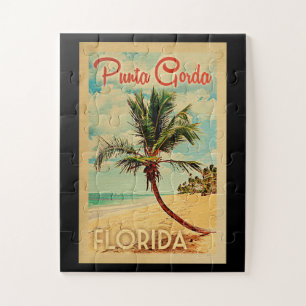 Punta Gorda Jigzaag Puzzle Palm Beach Retro Legpuzzel