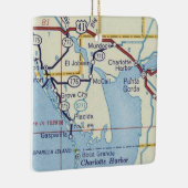 Punta Gorda  kaart Keramisch Ornament (Rechts)